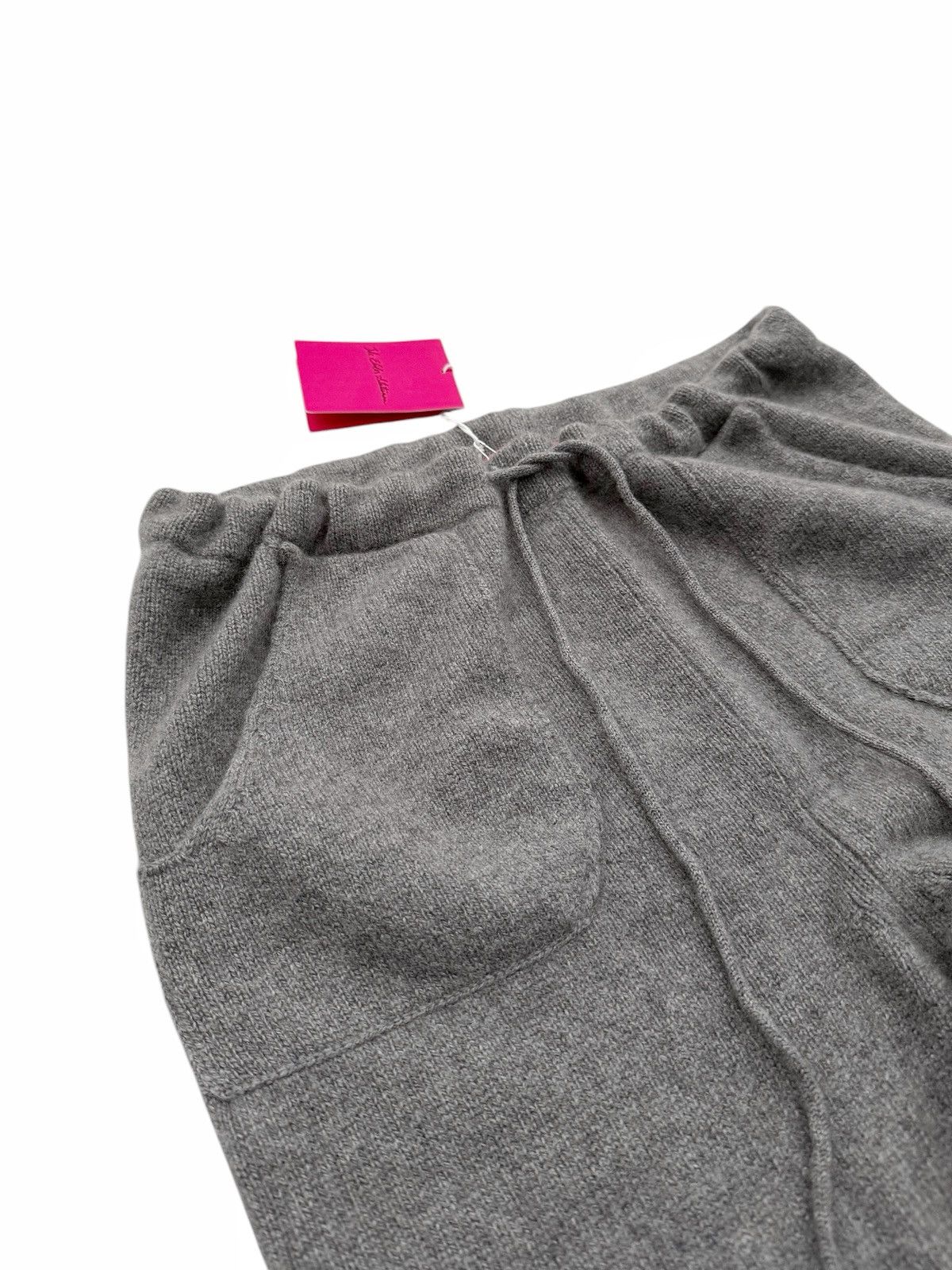 The Elder Statesman $1195 Cashmere Heavy Sweatpants (Light Grey) Size US 34 / EU 50 - 4 Thumbnail