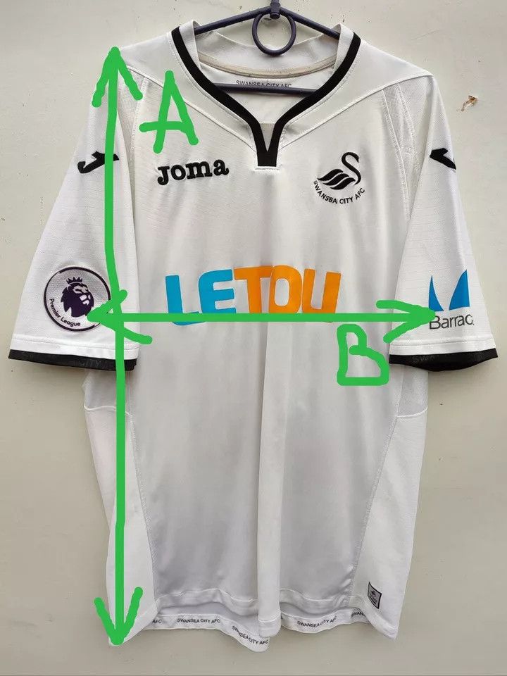 Vintage Swansea City Home FOOTBALL Kit SHIRT SOCCER JERSEY Size US XXL / EU 58 / 5 - 12 Thumbnail