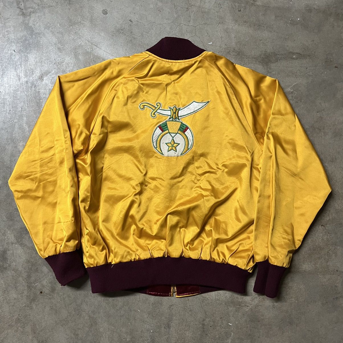 Vintage Vintage 50’s Bowler’s Shirt & Uniform Satin Varsity Jacket Size US L / EU 52-54 / 3 - 1 Thumbnail
