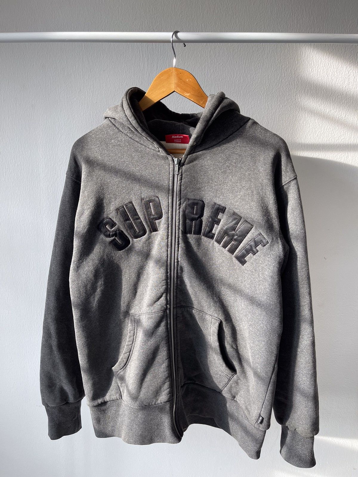 OG Supreme Thermal Arc Logo Zip Hoodie