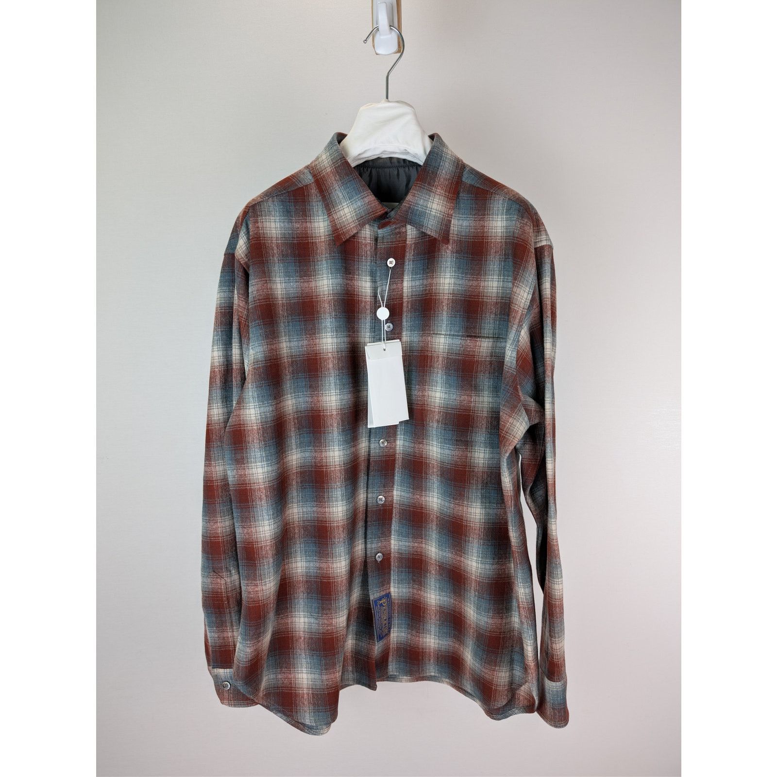 Maison Margiela × Pendleton o1rshd1 Pendleton Checked Wool Button up Shirt in Rust Size US S / EU 44-46 / 1 - 9 Thumbnail