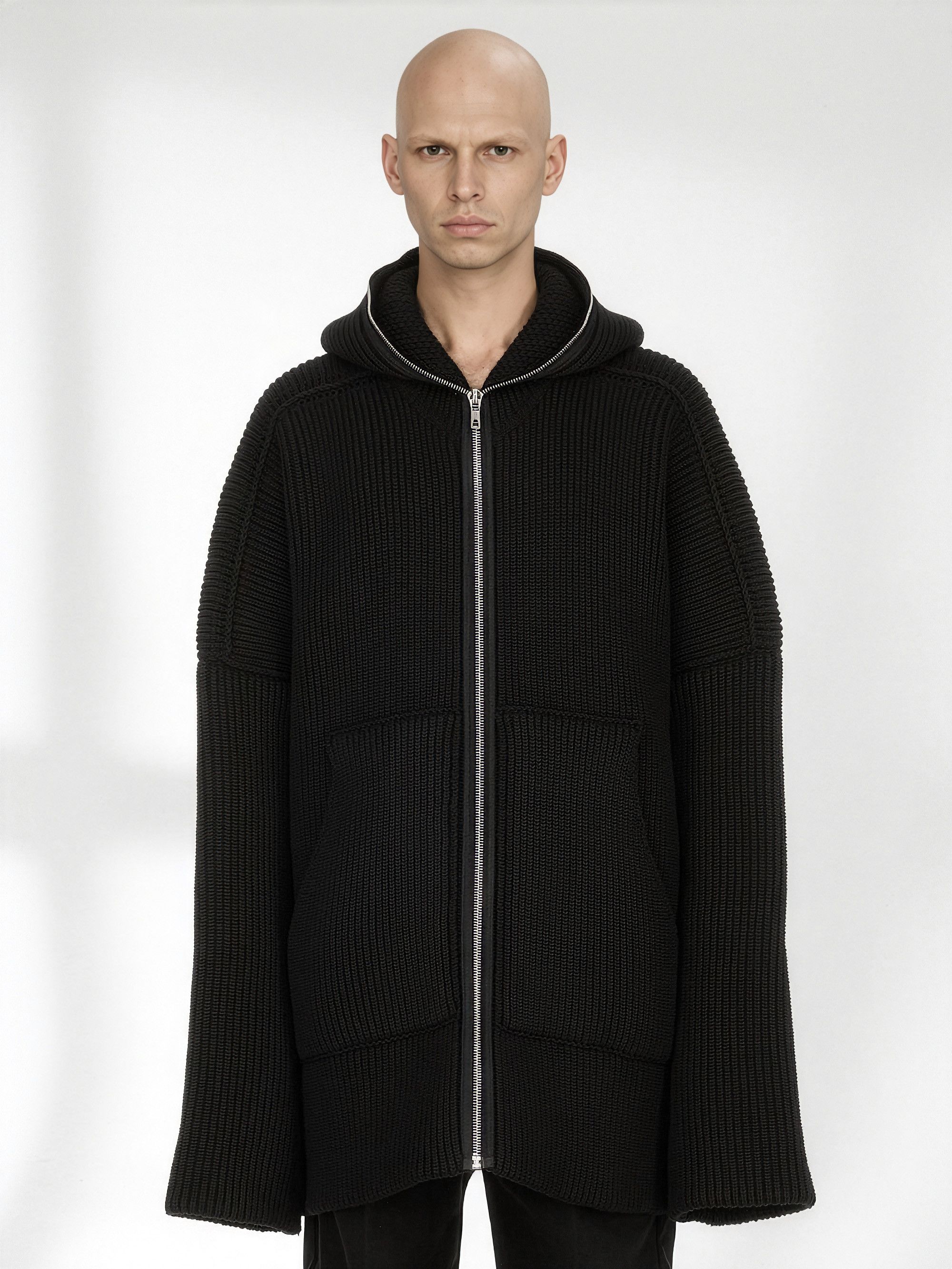 Rick Owens $ 4.5K FW24 Porterville Runway Gimp Hoodie Size US L / EU 52-54 / 3 - 3 Thumbnail