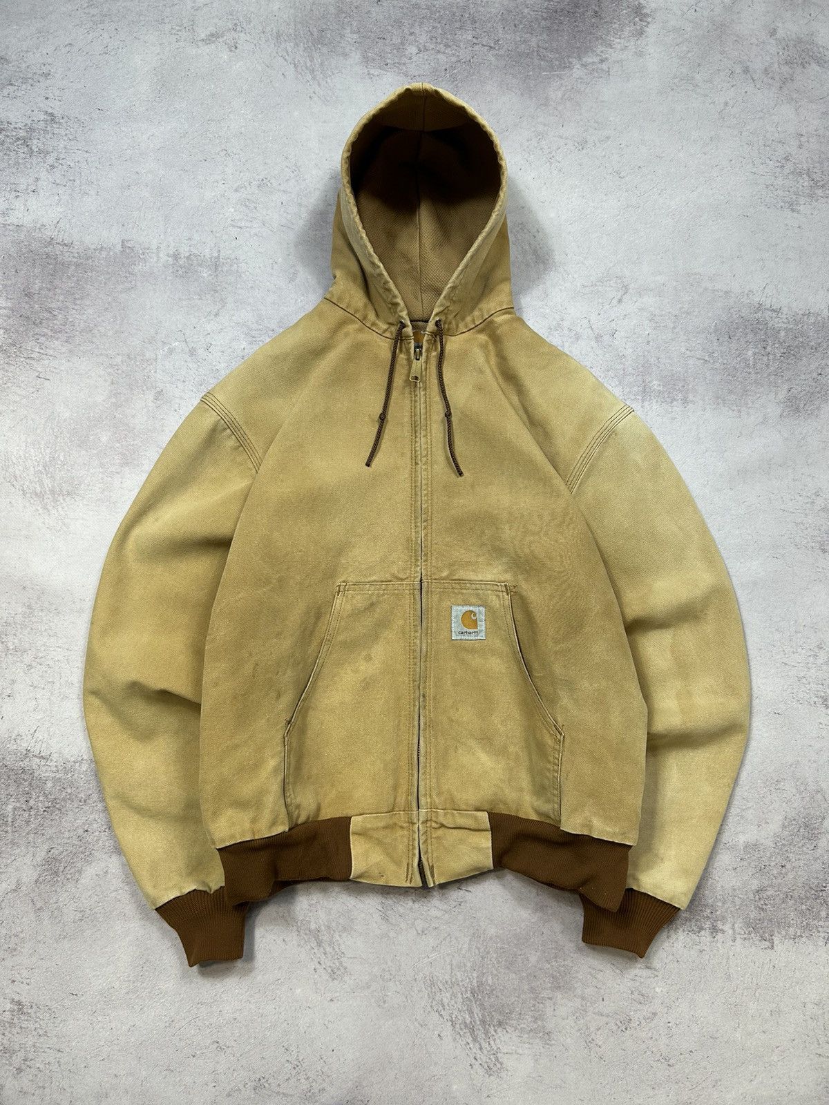 image of Vintage Carhartt Active Faded Jacket Y2K in Brown, Men's (Size XL)