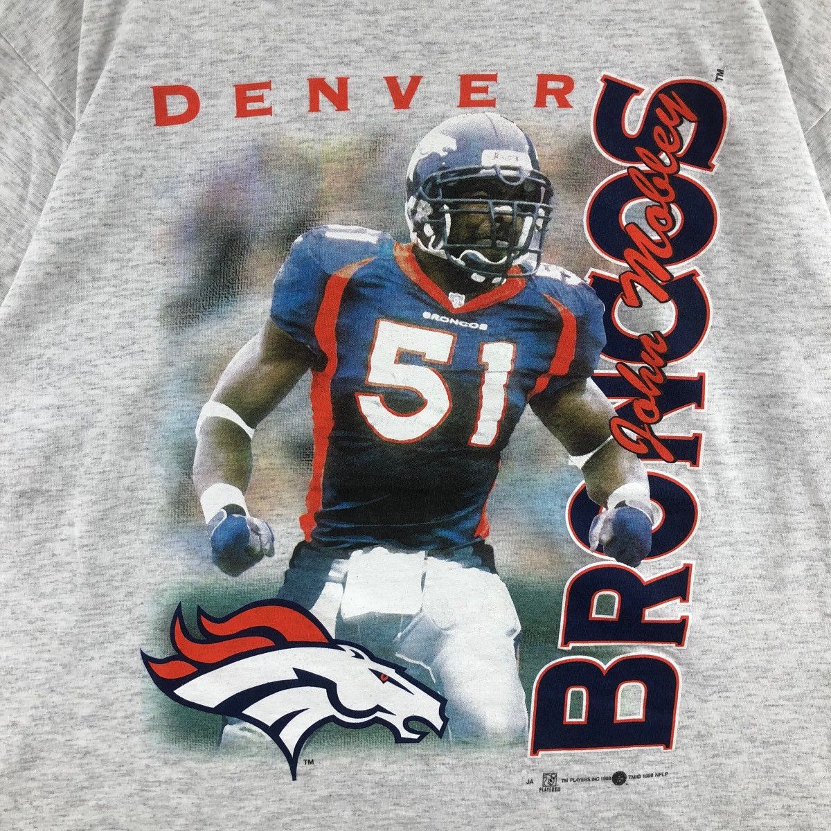 NFL × Vintage Vintage 90s Denver Broncos NFL John Mobley T-Shirt Size US L / EU 52-54 / 3 - 3 Thumbnail