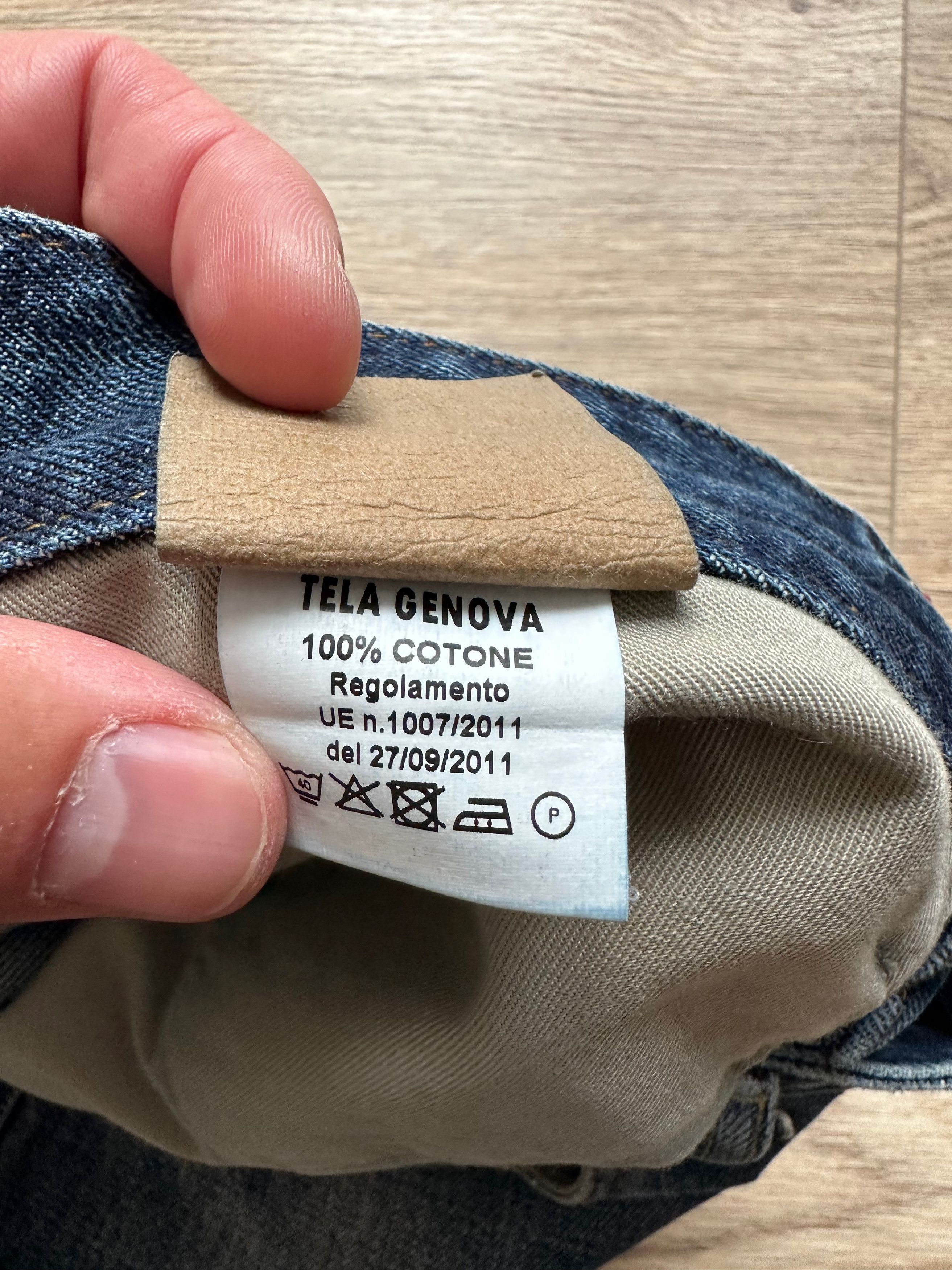 Other TELA GENOVA Selvedge Washed denim pants jeans Size US 35 - 13 Thumbnail