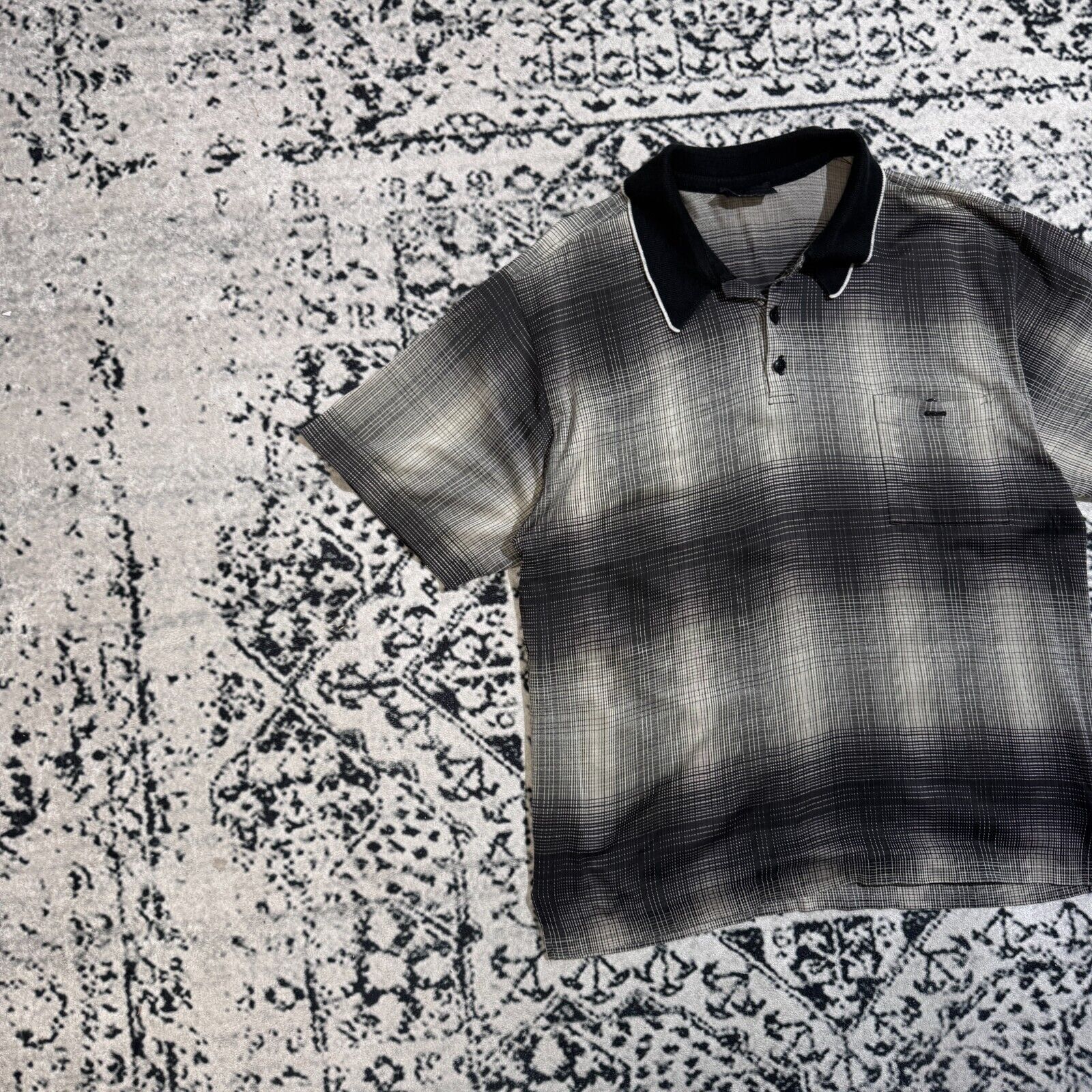 Carlo Colucci × Vintage Vintage Carlo Colluci Unisex Gray Cotton Polo Shirt Size L Size US L / EU 52-54 / 3 - 3 Thumbnail