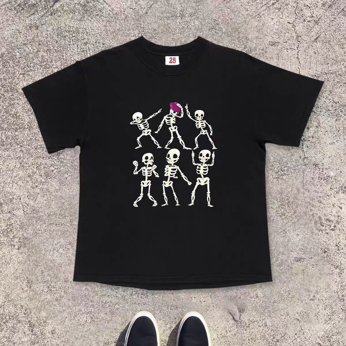 Other Black washed vintage skull print cotton t-shirt Size US M / EU 48-50 / 2 - 1 Thumbnail