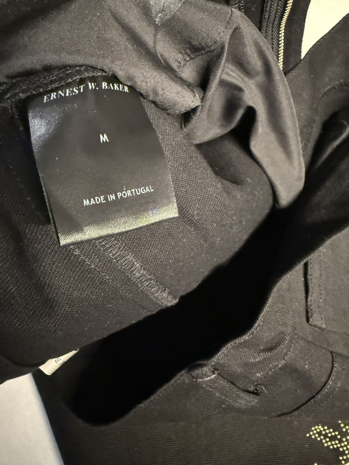 Ernest W. Baker Black Rose Studded Jeans