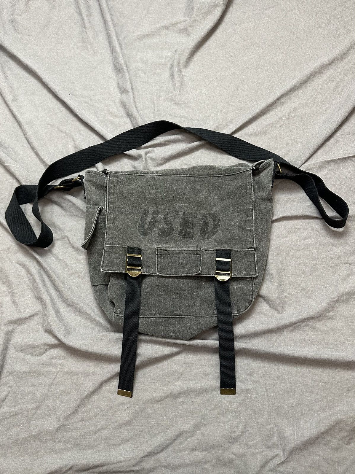 Hysteric Glamour x If Six Was Nine Y2K Vintage Bag Diesel Style Messenger Archive in Grey, Men's