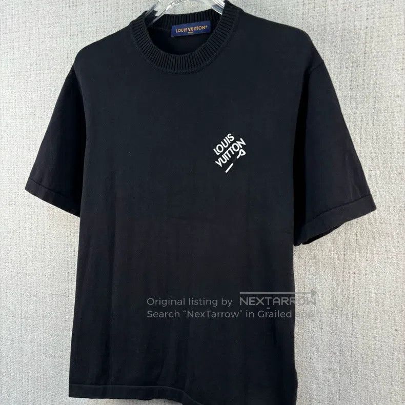 Louis Vuitton Louis Vuitton FW22 Pin Letter Embroidery Logo Crew Neck Sh Size US L / EU 52-54 / 3 - 2 Thumbnail