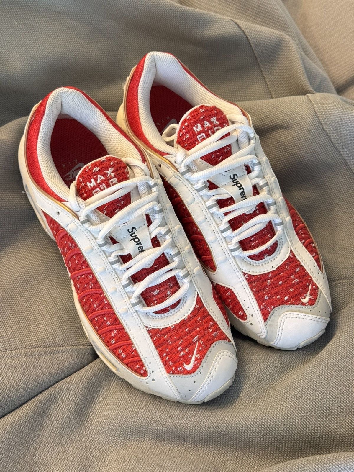 Nike × Supreme Nike Air Max Tailwind 4 x Supreme Shoes Size US 9 / EU 42 - 1 Thumbnail