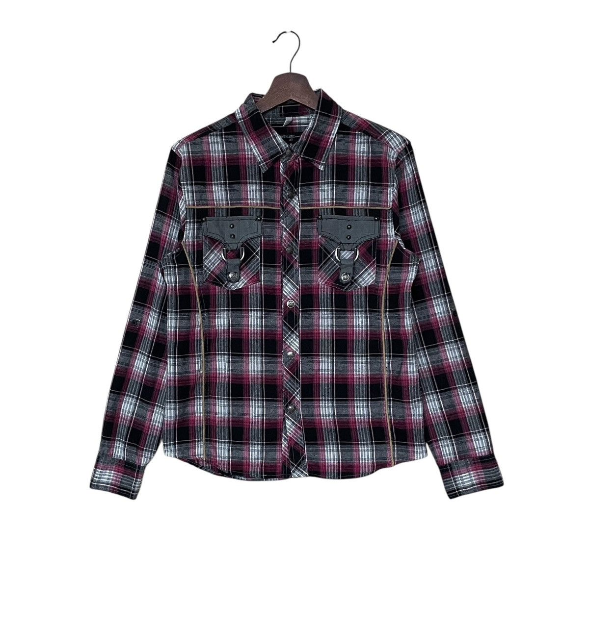 In The Attic × Japanese Brand × Vintage Vintage Japanese Brand In The Attic Checkered Shirt 2000s Size US M / EU 48-50 / 2 - 1 Thumbnail