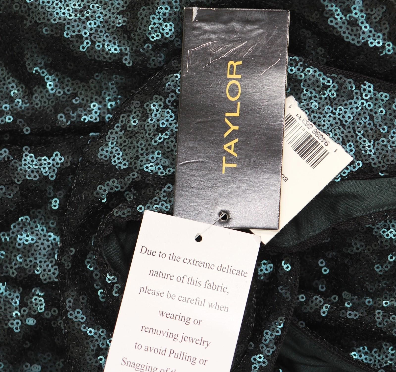 Ann Taylor Nwt Taylor Sequin Cinched Waist Gown Dress Bottle Green 2 Size XS / US 0-2 / IT 36-38 - 4 Thumbnail
