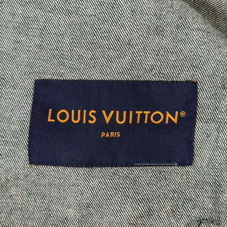 Louis Vuitton Louis Vuitton 24 styles of seaweed printed blue denim jack Size US L / EU 52-54 / 3 - 3 Thumbnail