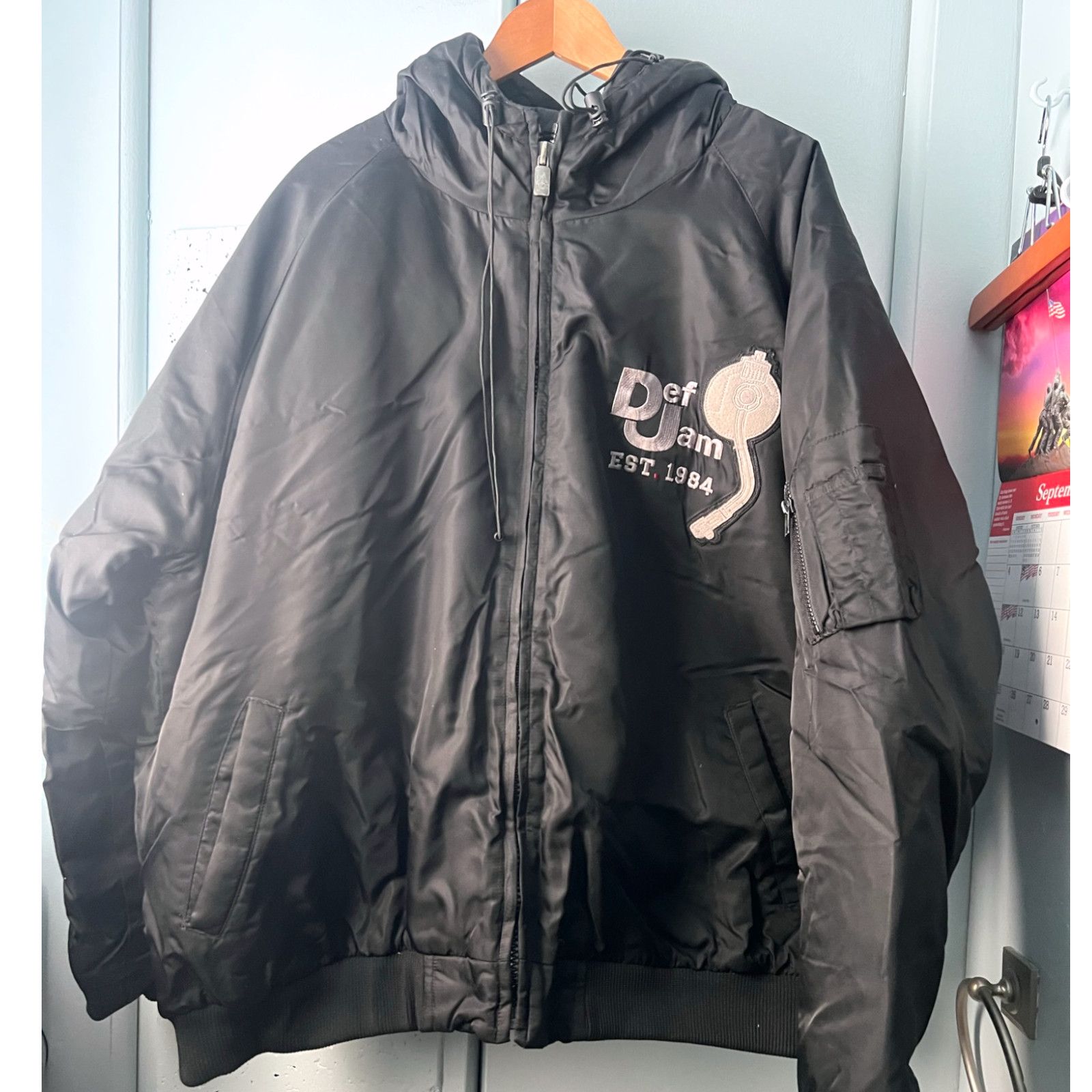 Phat Farm Def Jam University Hoodie 3XL Mens Puffer Bomber Jacket Y2K Size US XXL / EU 58 / 5 - 12 Thumbnail