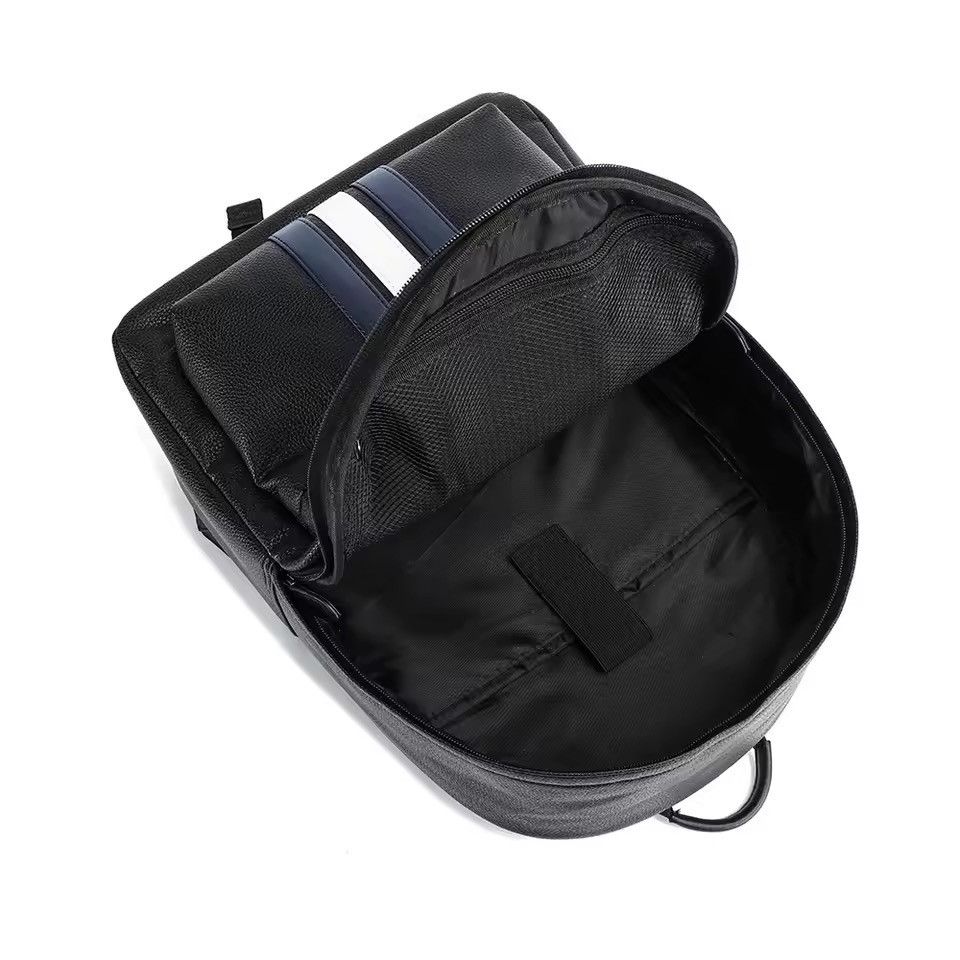 Other Streetwear Casual Striped PU Leather Backpack Bag Size ONE SIZE - 11 Thumbnail