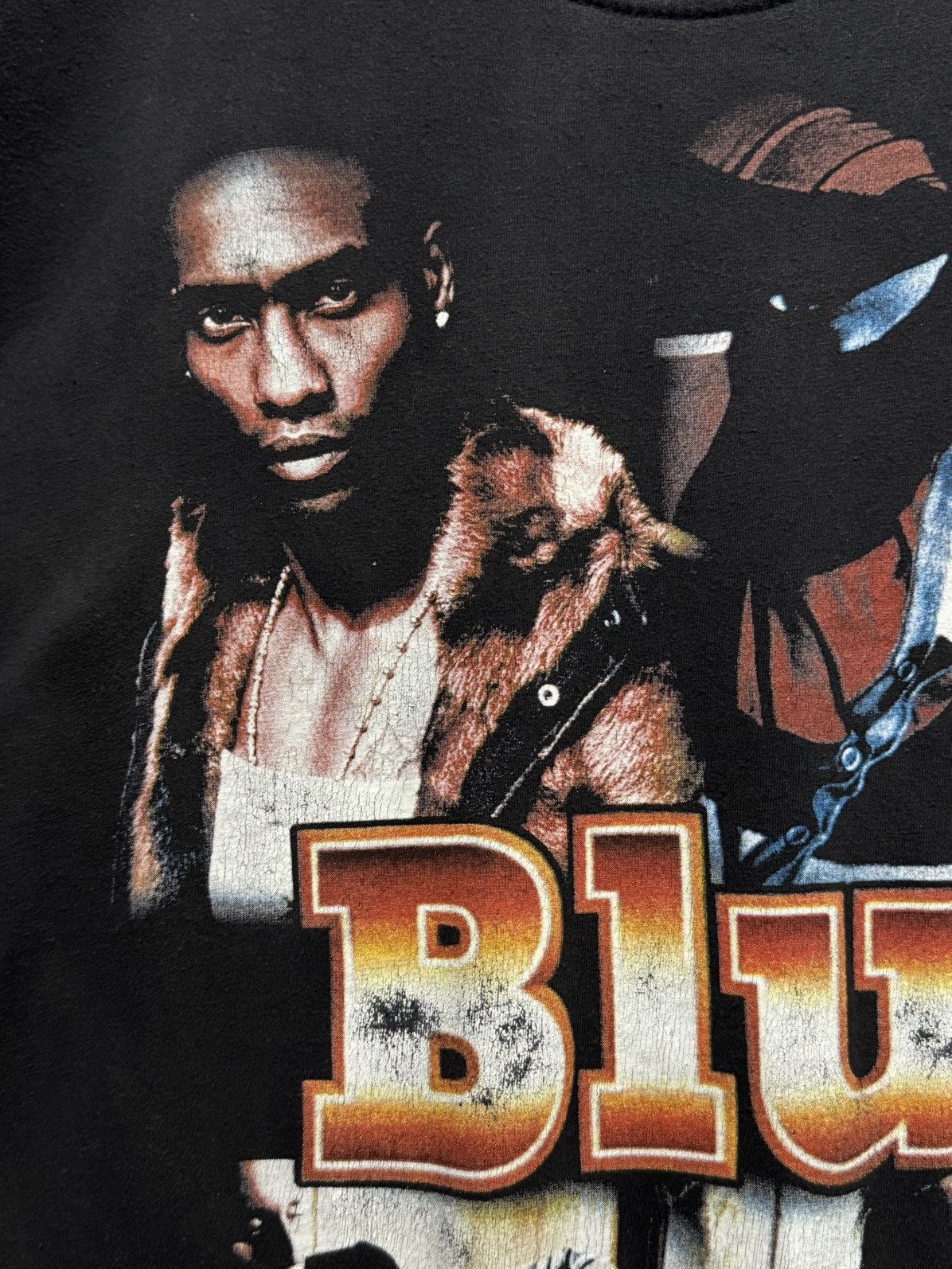 Band Tees Vintage Blue Band Faded Rap Tee Size US L / EU 52-54 / 3 - 4 Thumbnail