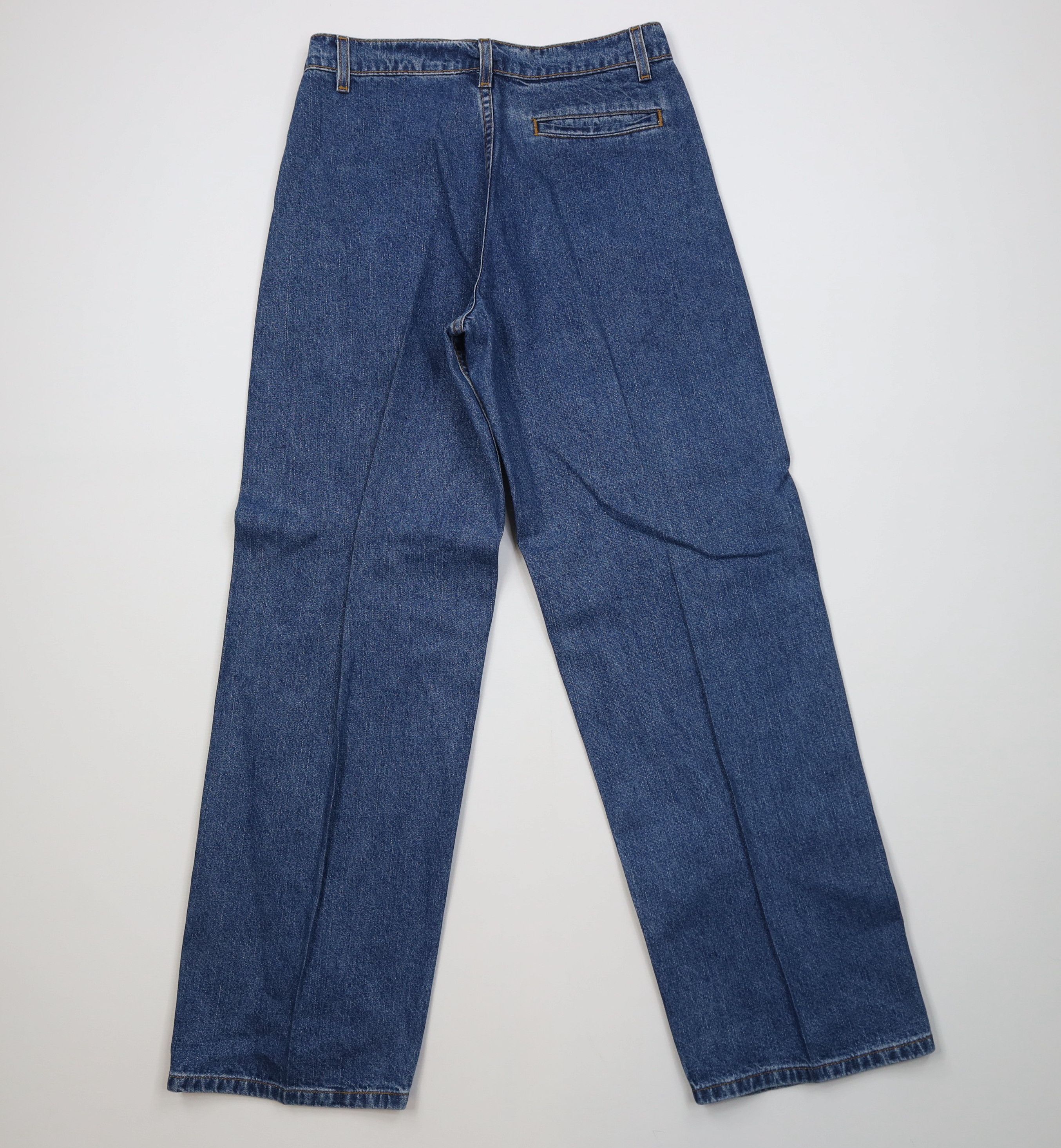 Levi's Vintage 90s Levis Flared Wide Leg Denim Jeans Blue Cotton Size 28" / US 6 / IT 42 - 8 Thumbnail