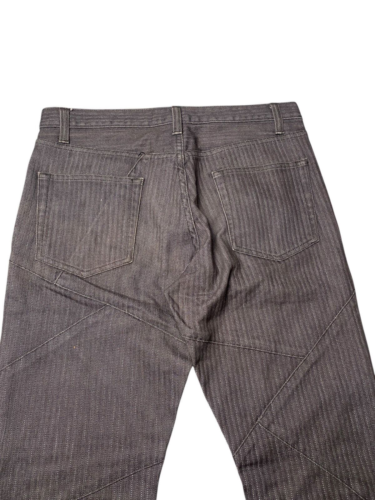 If Six Was Nine 2000's Semantic Design Flared Pinstripe Spiral Pants Size US 30 / EU 46 - 4 Thumbnail