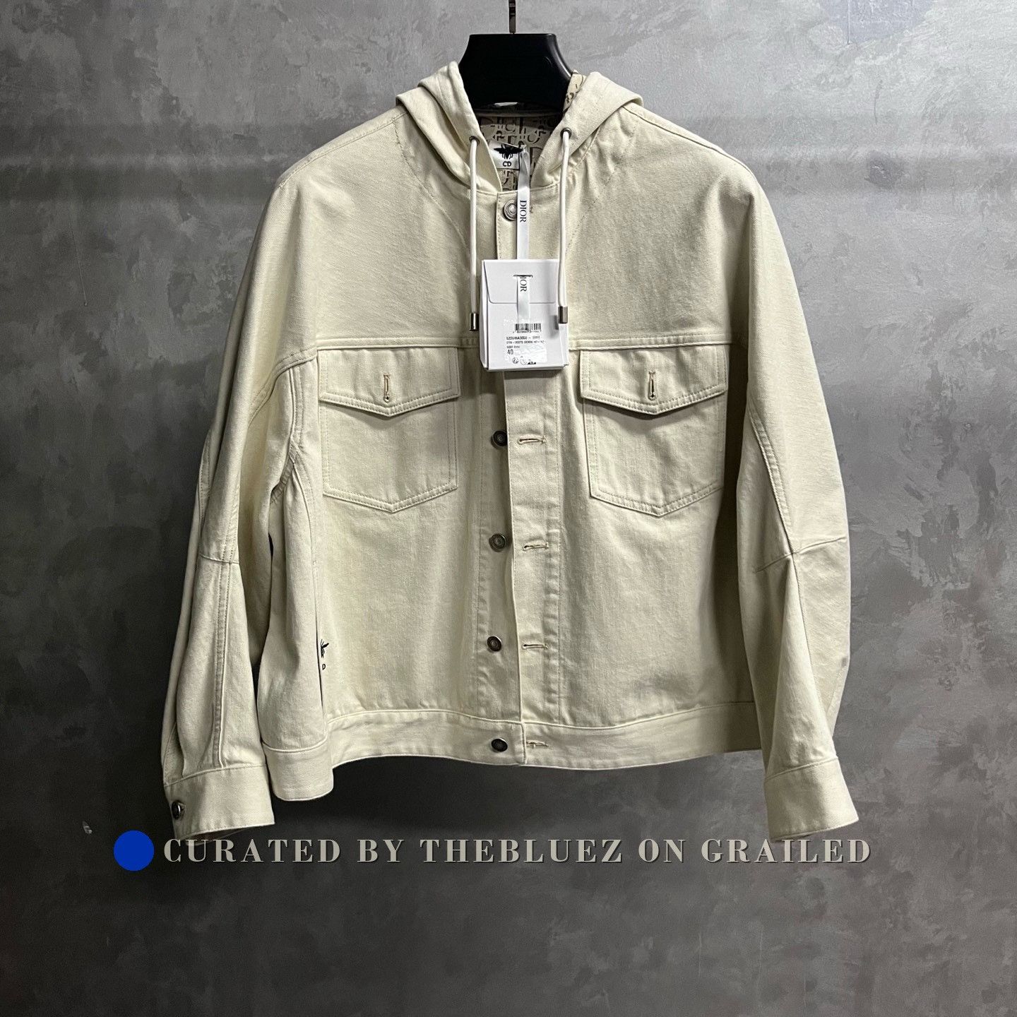 Dior Dior 2025 Beige Bee Embroidery Hooded Jacket Size US XXS / EU 40 - 1 Thumbnail