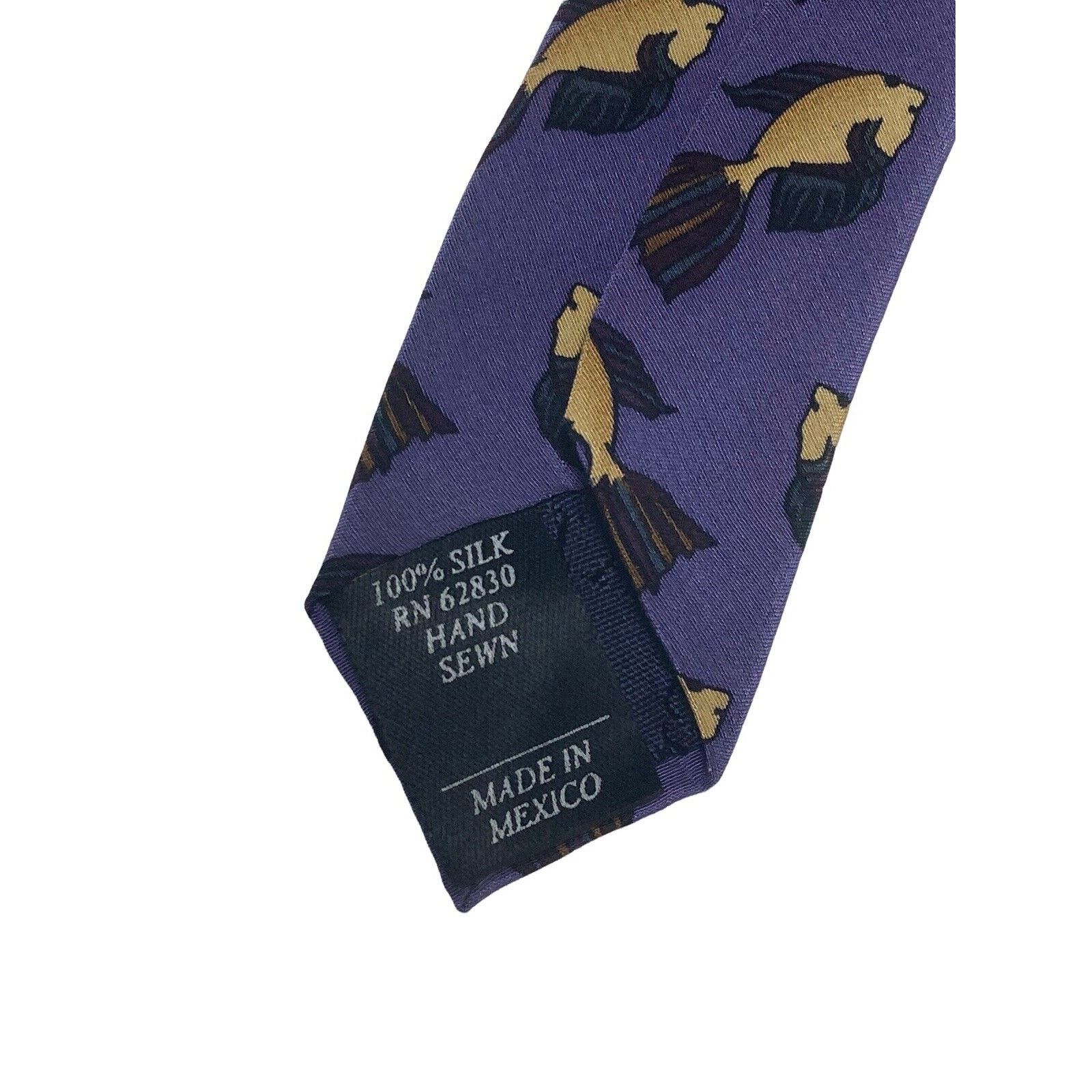 Vintage J Jerry Garcia Grateful Dead Fish Vintage Novelty Necktie Size ONE SIZE - 4 Thumbnail