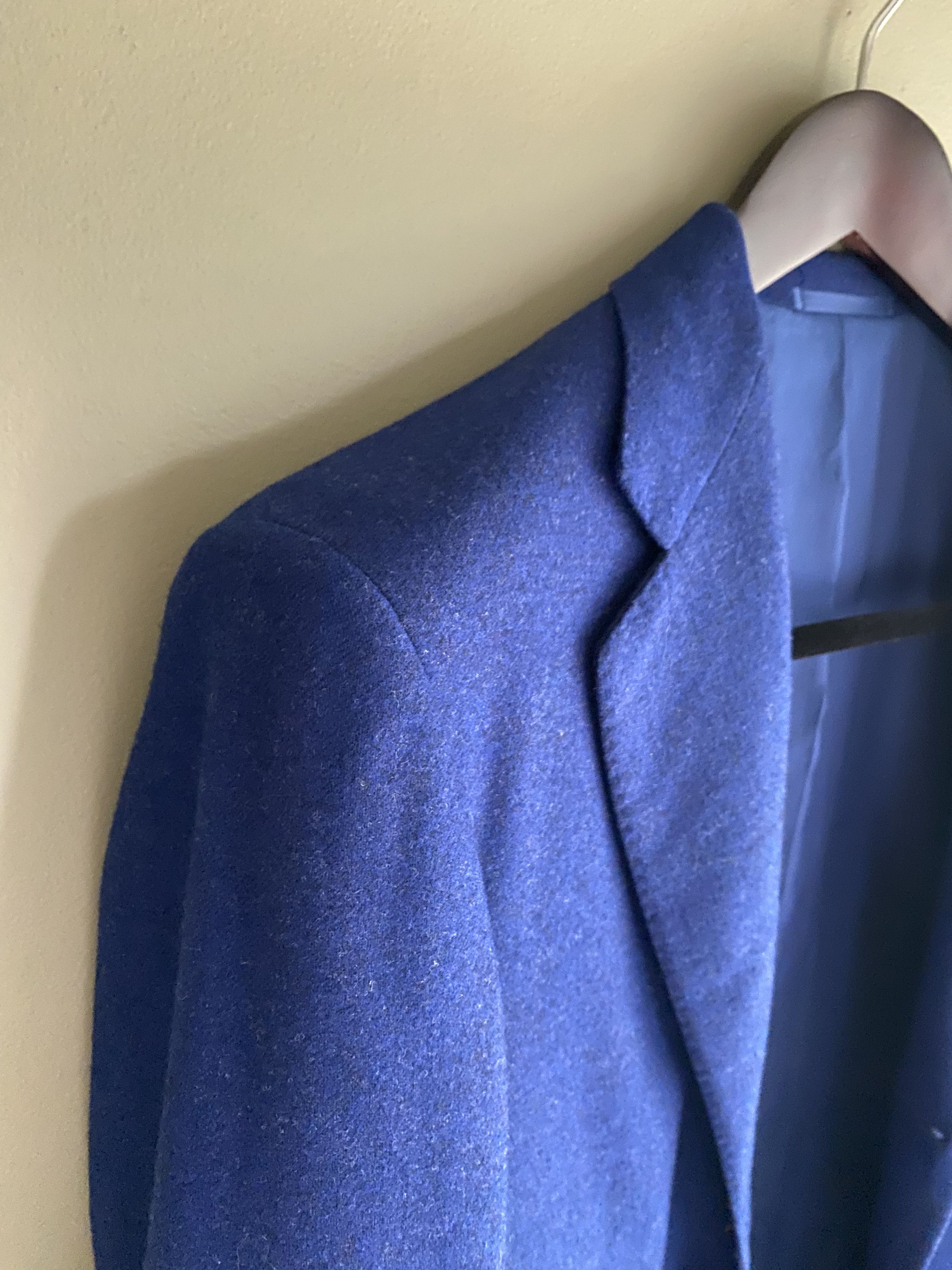 Liverano & Liverano Liverano e Liverano Blue & Navy Twill Sportcoat 46R Size 46R - 4 Thumbnail