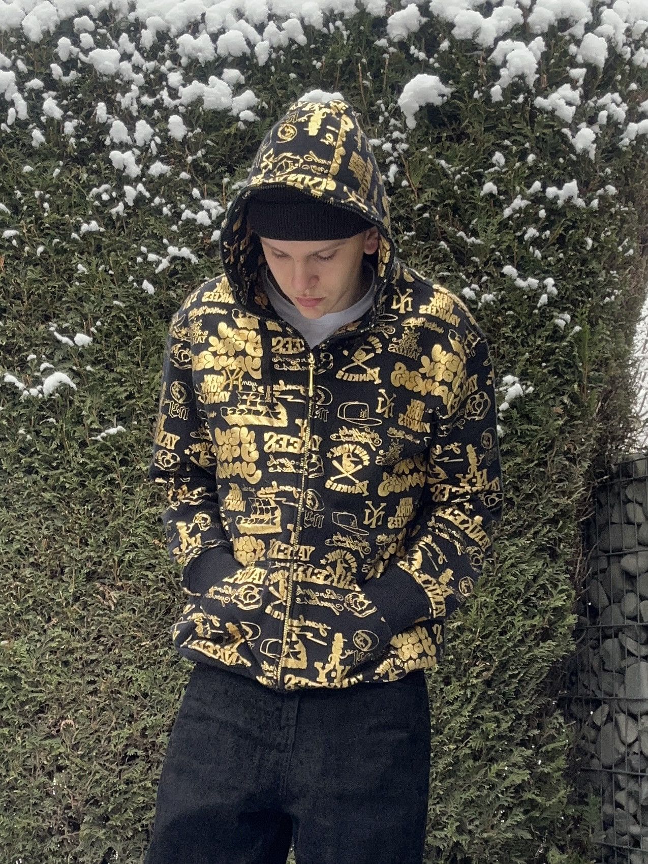 MLB × Majestic × New York Yankees Y2K Ny yankees zip hoodie majestic MLB Size US XL / EU 56 / 4 - 2 Thumbnail