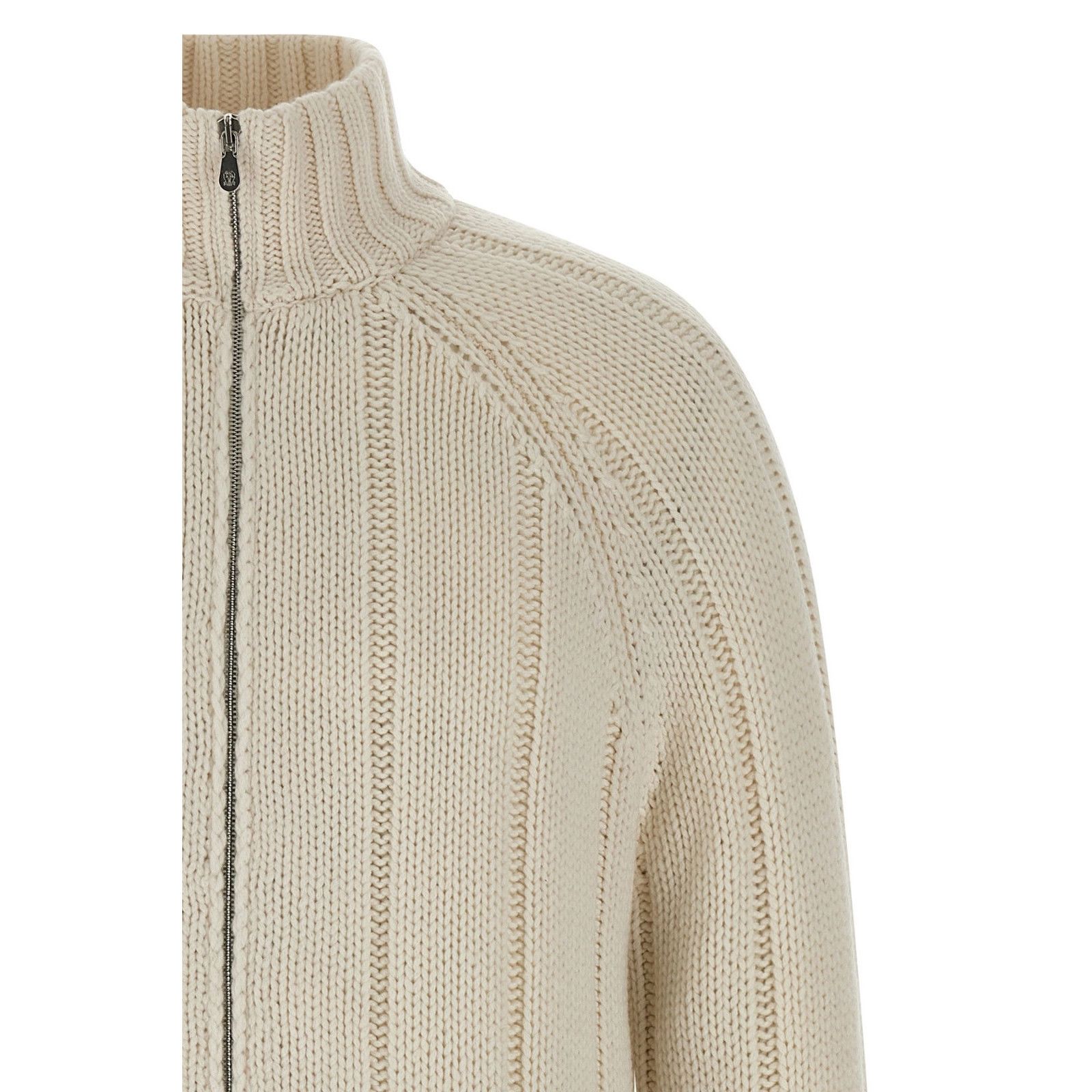 Brunello Cucinelli BRUNELLO CUCINELLI White Cashmere Knitted Down Jacket New & Size US M / EU 48-50 / 2 - 3 Thumbnail