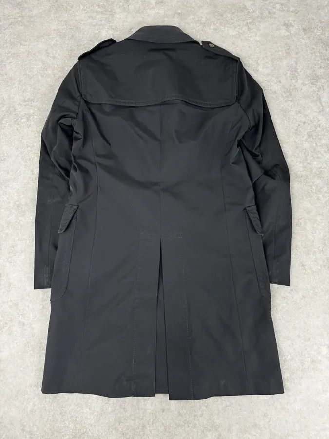 Gucci 2000s Gucci Black Dark Officer Buttoned Trench Coat by Tom Ford Size US M / EU 48-50 / 2 - 4 Thumbnail