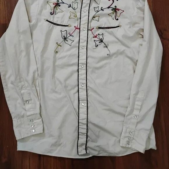 Other Vintage Alfie California Embroidered Pearl Western Shirt Size US XL / EU 56 / 4 - 3 Thumbnail