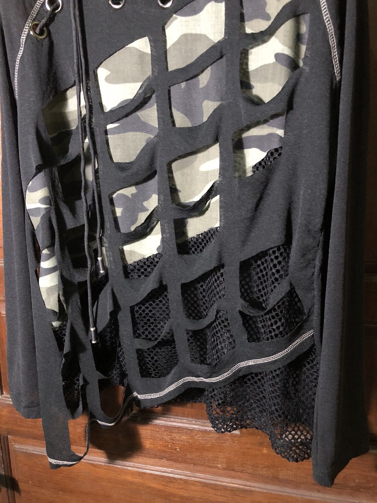 Japanese Brand Japanese Style Double Layer Camo Army Military Mesh Fishnet Size US L / EU 52-54 / 3 - 4 Thumbnail