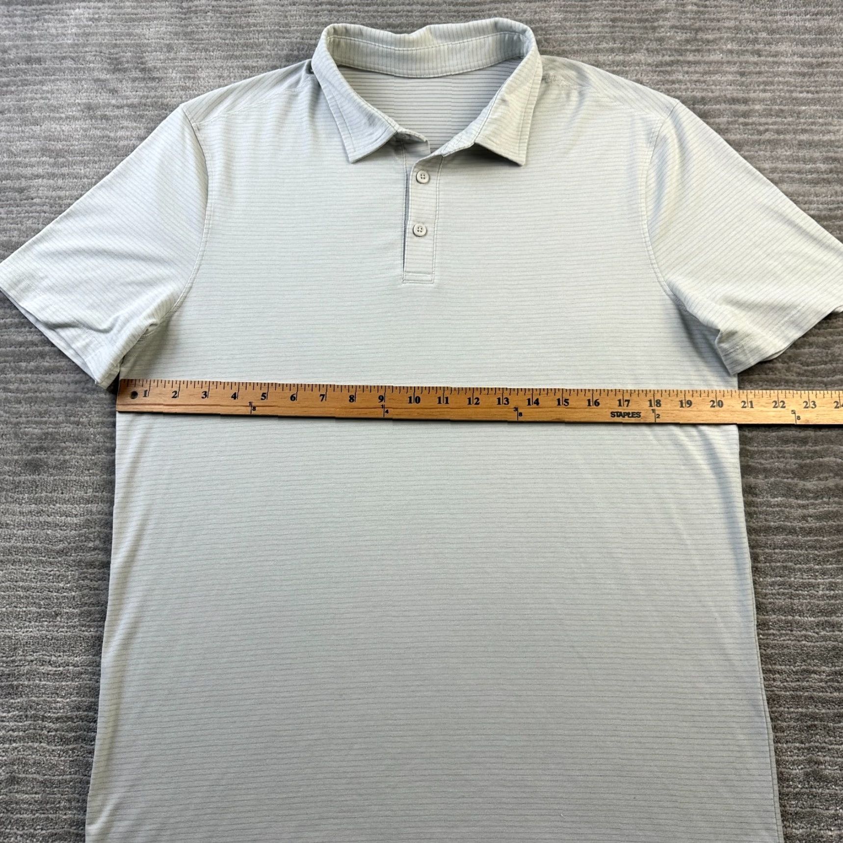 Lululemon Lululemon Polo Shirt Mens Large Gray Evolution Performance Top Shirt Size US L / EU 52-54 / 3 - 6 Thumbnail