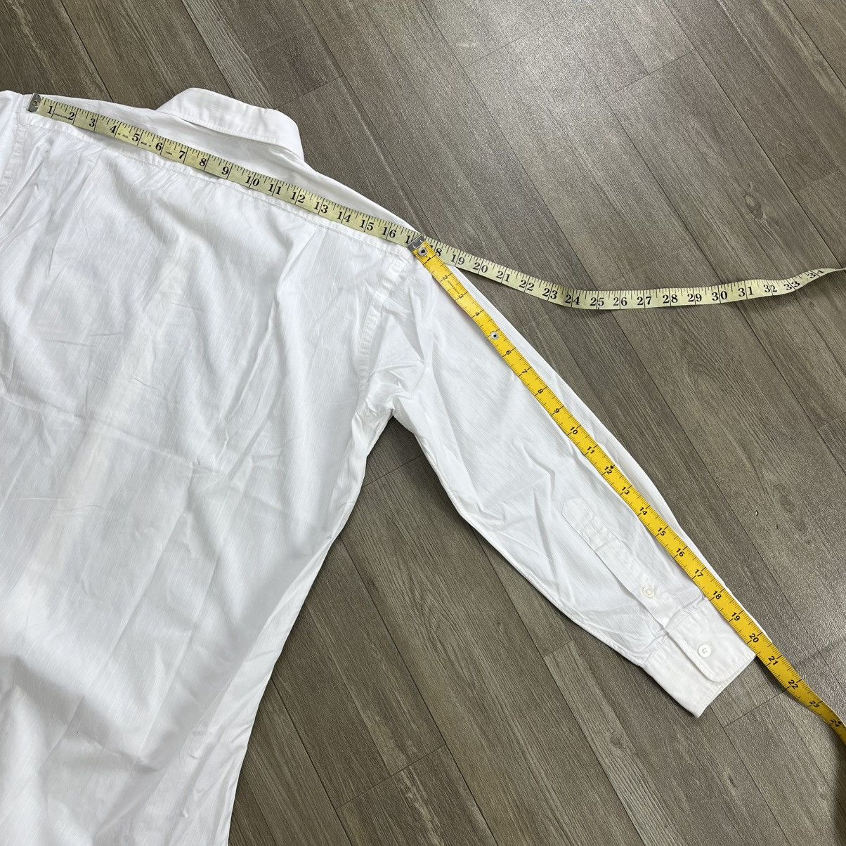 Celine 1990s Vintage Celine Paris Striped White Shirt Luxury Size US M / EU 48-50 / 2 - 12 Thumbnail