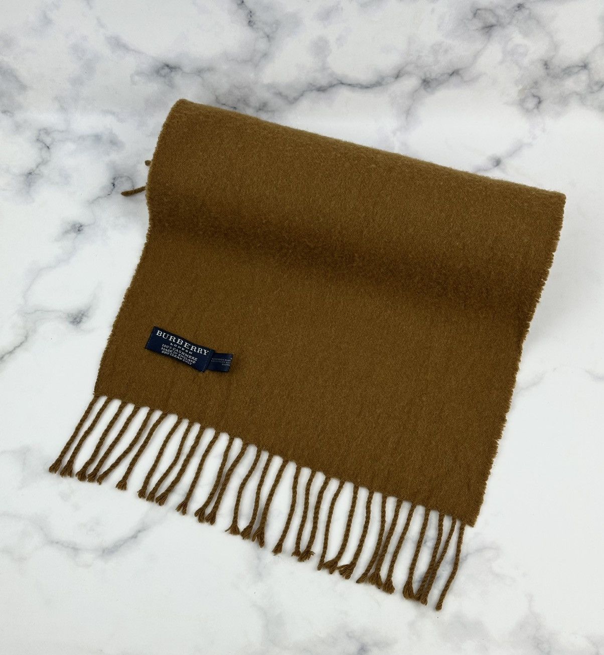 Burberry Burberry Scarf brown CASHMERE made in England Size ONE SIZE - 1 Thumbnail