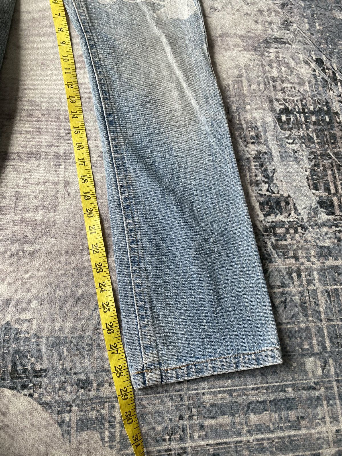 Ed Hardy × Japanese Brand × Vintage Japanese Art Motive Printed Jeans Size US 29 - 11 Thumbnail