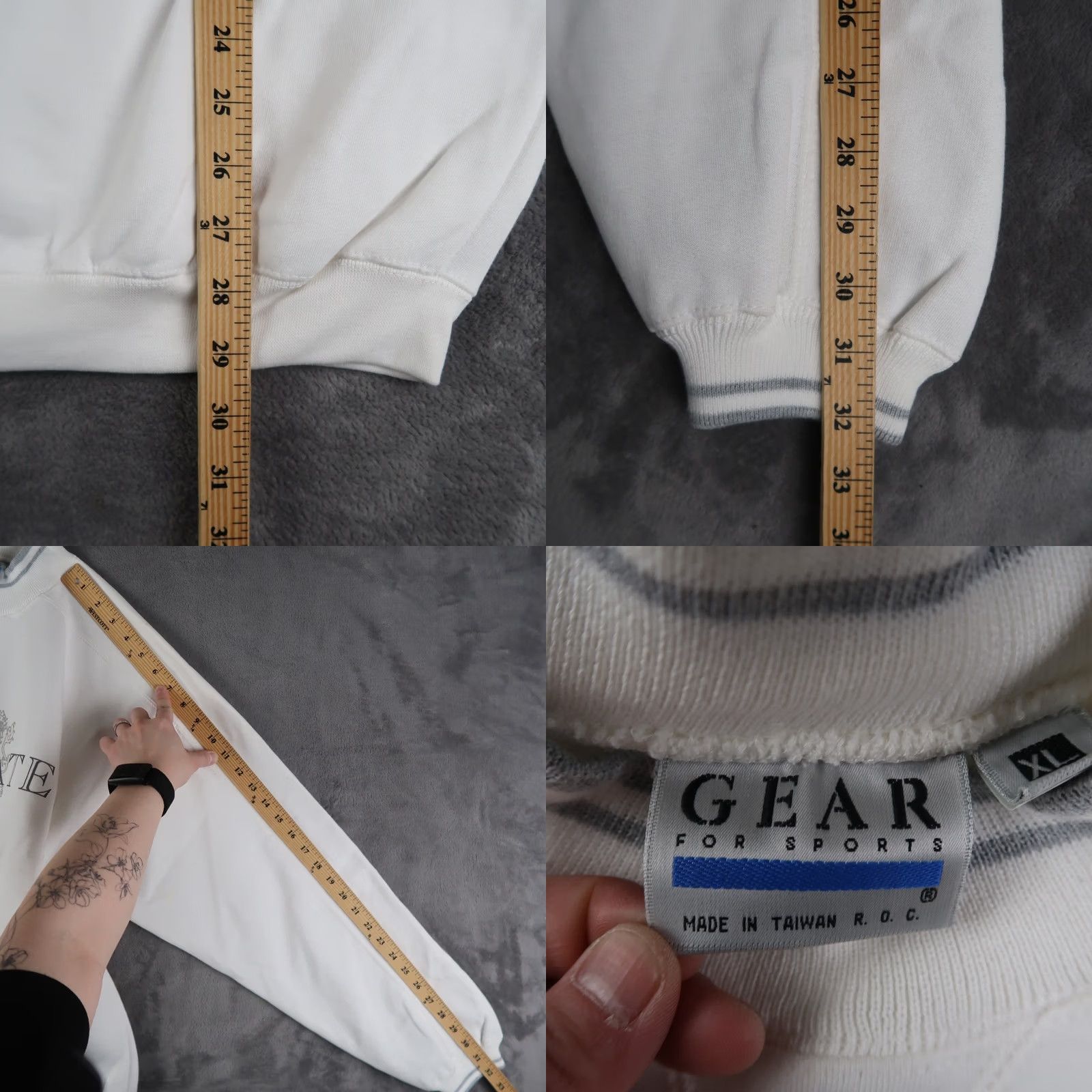 Vintage Vintage Gear Sport Cal State University Crewneck Sweatshirt XL White Unisex Adults Shirts Sweatshirt 90s University Logo Heavyweight Embroidered Retro Size US XL / EU 56 / 4 - 8 Thumbnail