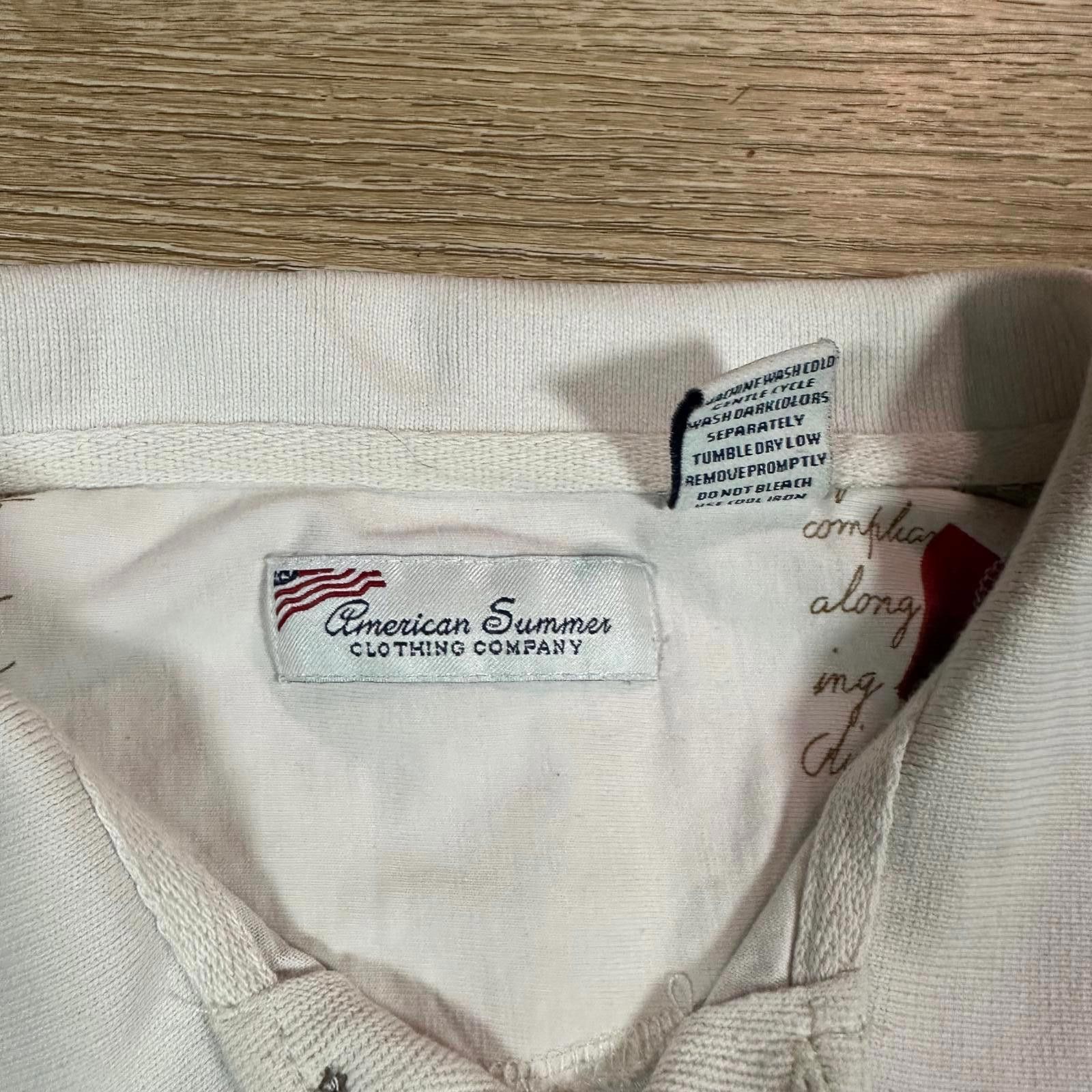 Other American Summer Mens Polo XXL White Red Blue American Flag Size US XL / EU 56 / 4 - 3 Thumbnail