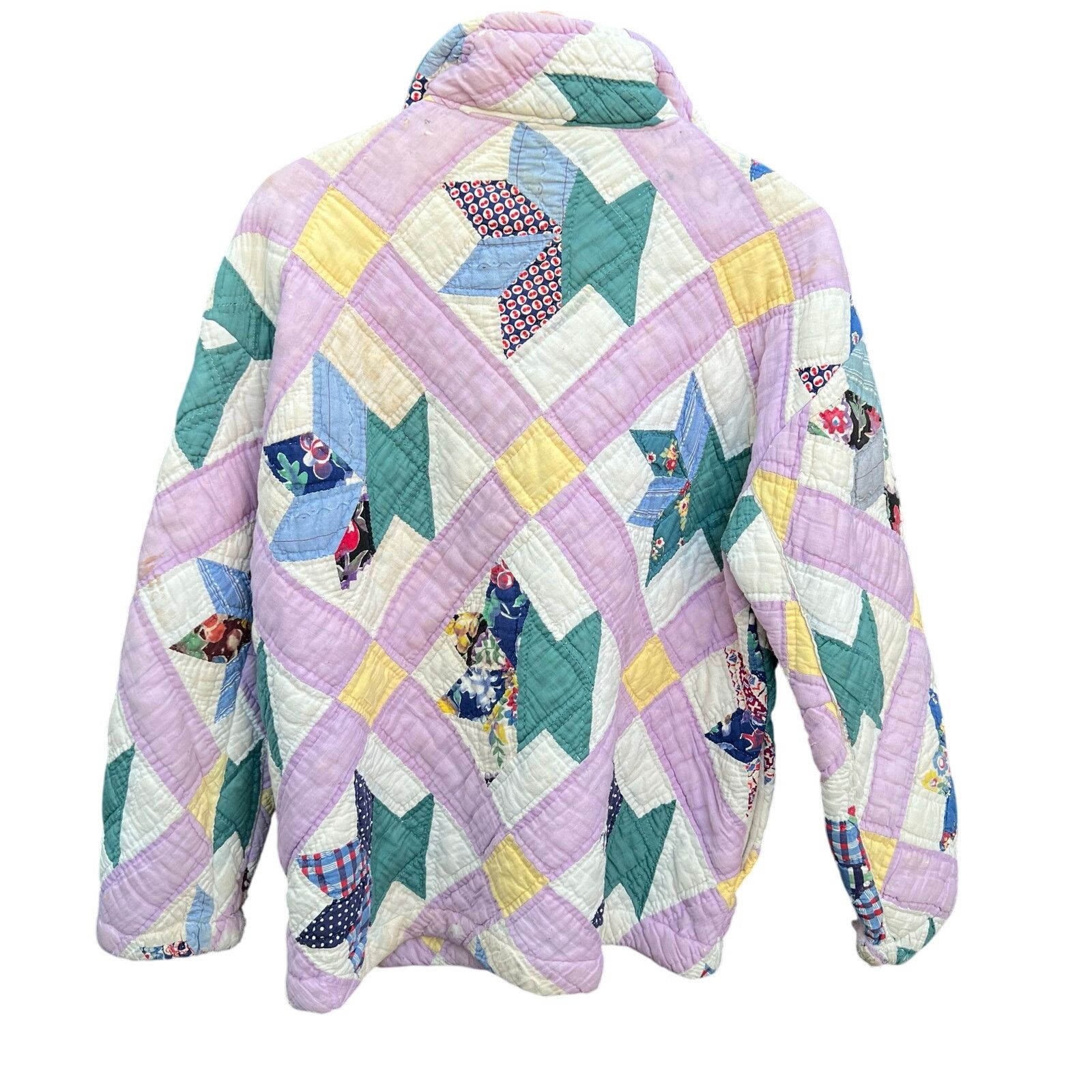 & Other Stories Rare Vintage 70’s Hand Quilted Zip Up Jacket Size XL 23x29 Size US XL / EU 56 / 4 - 3 Thumbnail