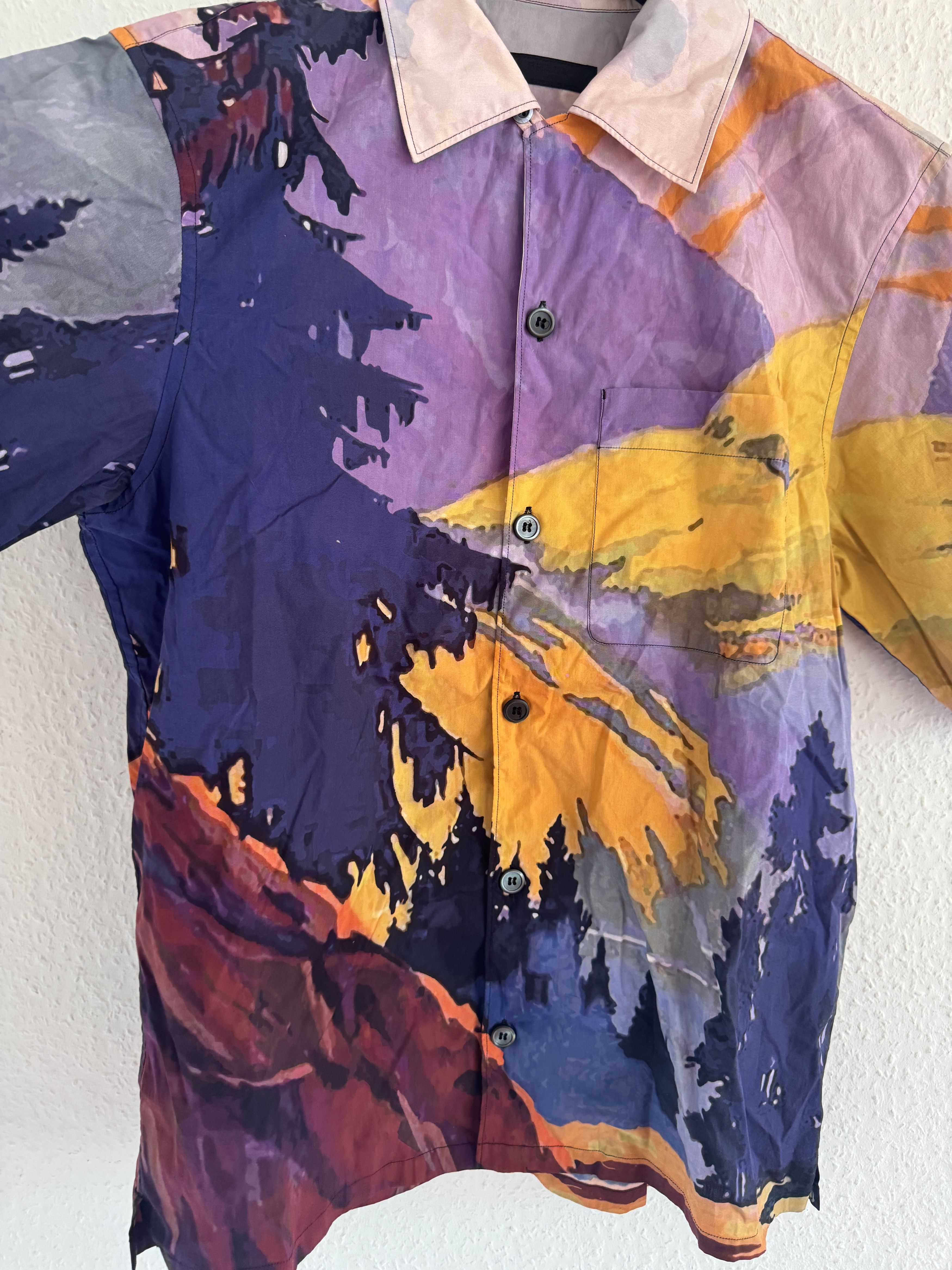 Prada SS17 Mountain Landscape Shirt Size US M / EU 48-50 / 2 - 5 Thumbnail