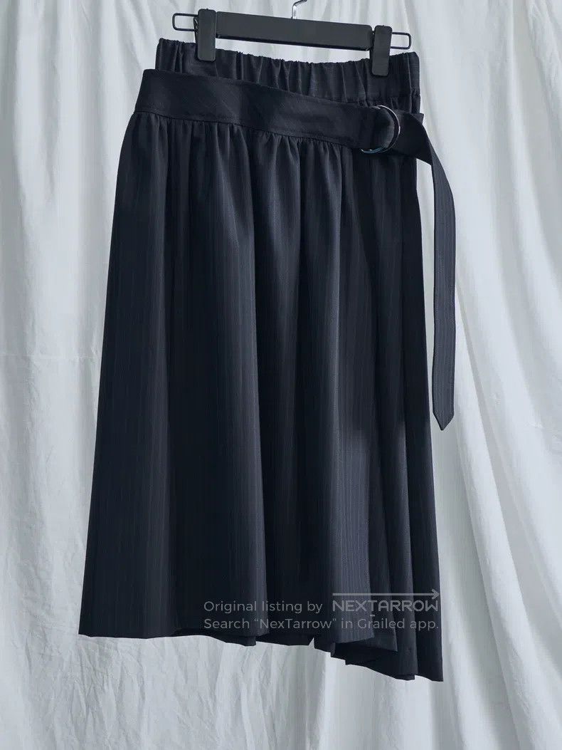 Junya Watanabe Junya Watanabe size XS Navy wool tie waist skirt Size 22" - 7 Thumbnail