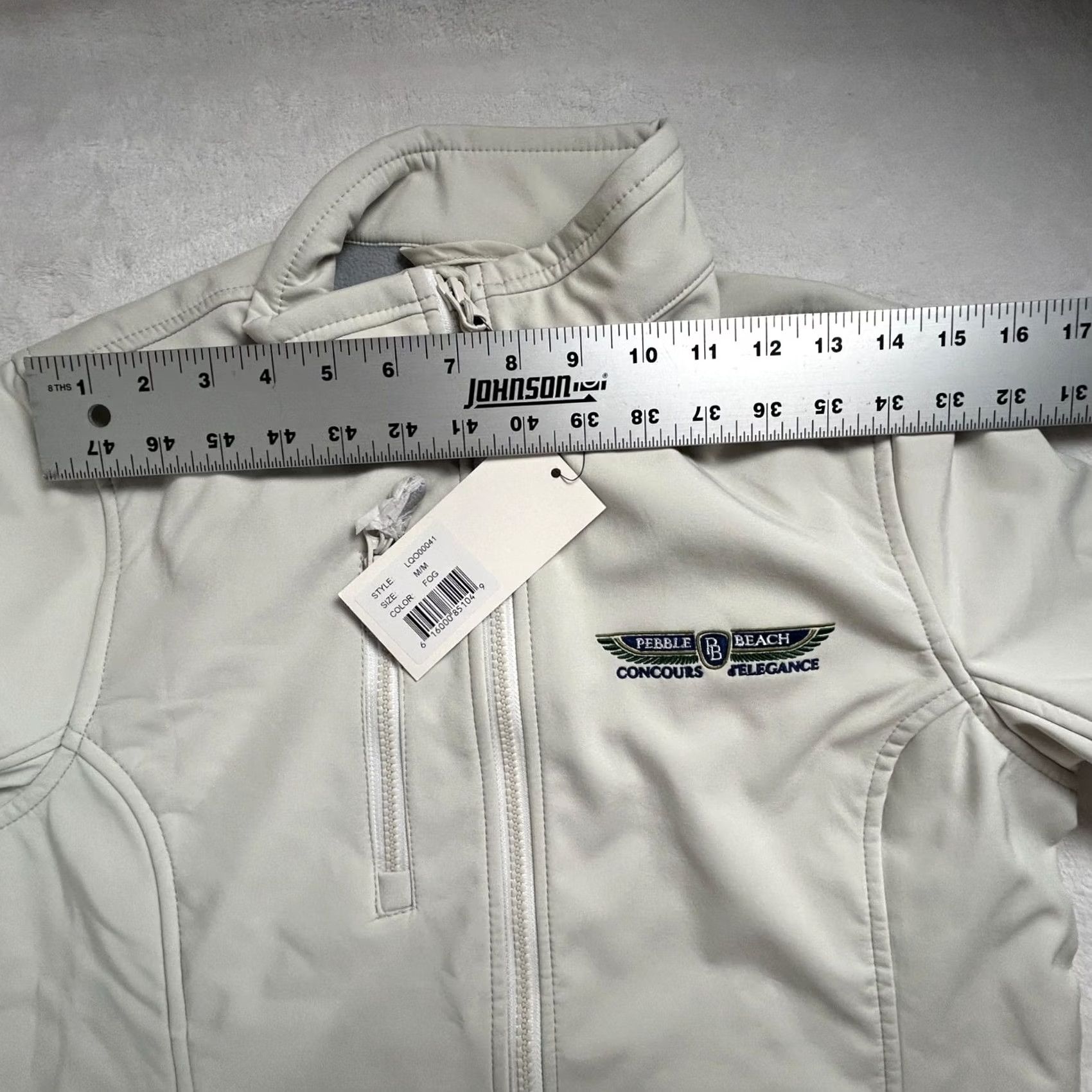 Vintage Pebble Beach Clique Womens Telemark Concourse d'Elegance Softshell Jacket Medium Gray Full-Zip Size M / US 6-8 / IT 42-44 - 7 Thumbnail