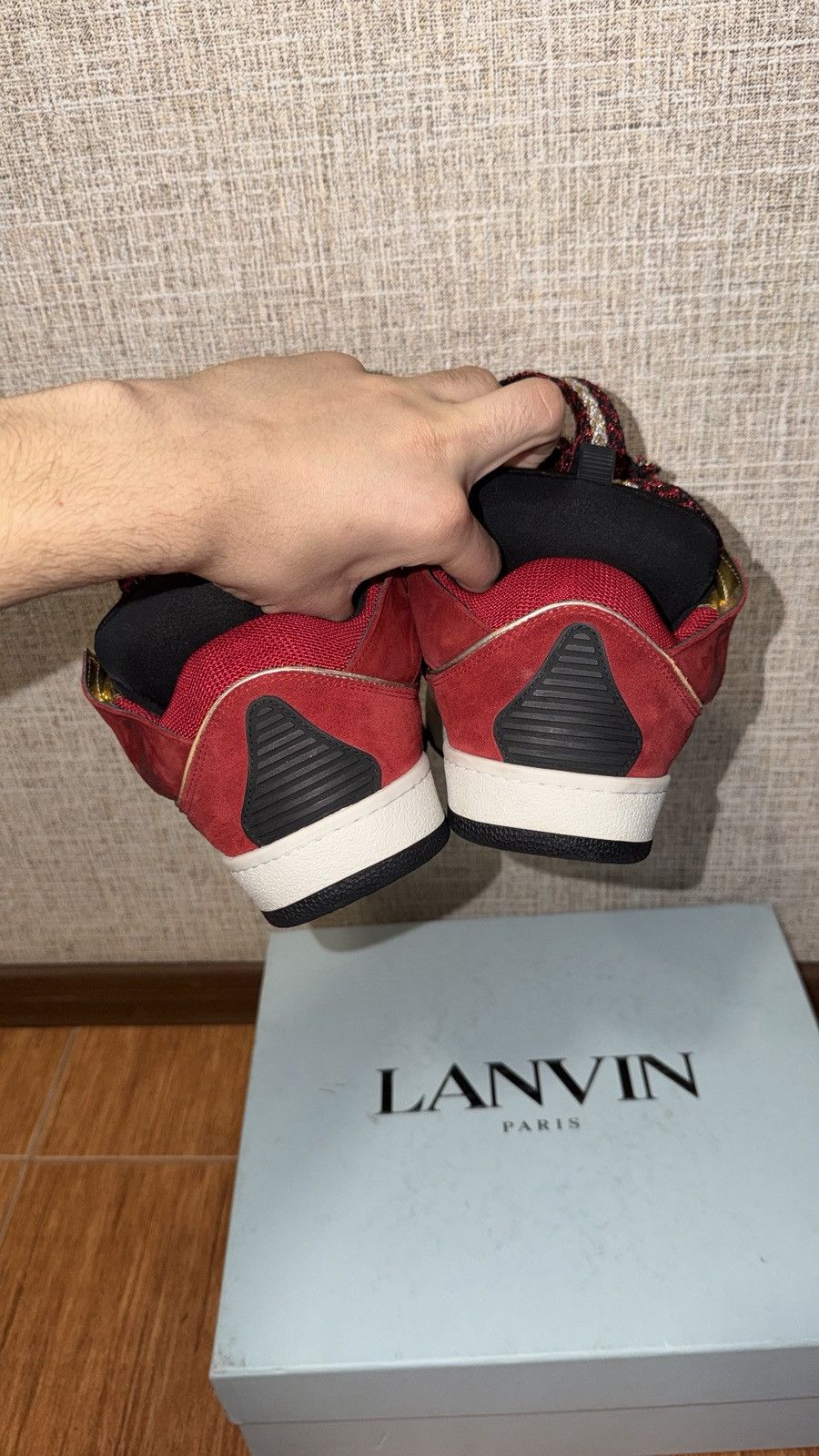 Lanvin LANVIN CURB “RED GOLD” GRAFFITI Size US 9 / EU 42 - 4 Thumbnail