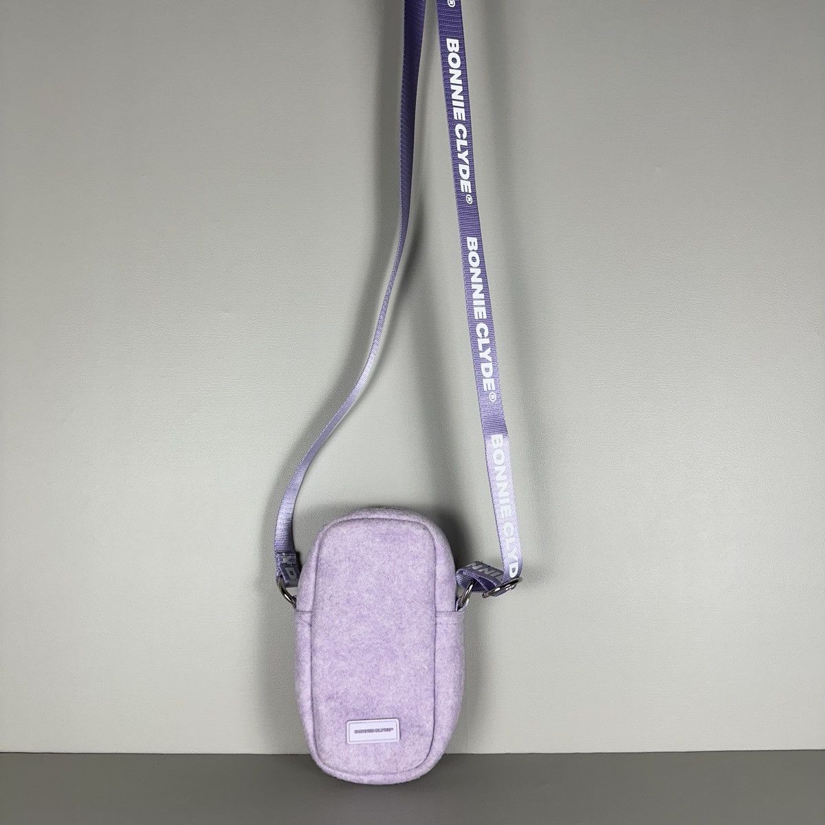 Bonnie Clyde Bonnie Clyde Light Purple Wool Crossbody Bag Size ONE SIZE - 2 Thumbnail