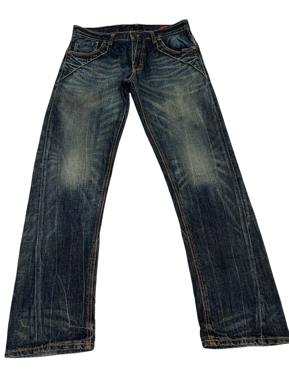 Japanese Brand 🔥Japanese Brand Streetwear UJ Jeans Distressed Jeans Size US 34 / EU 50 - 3 Thumbnail
