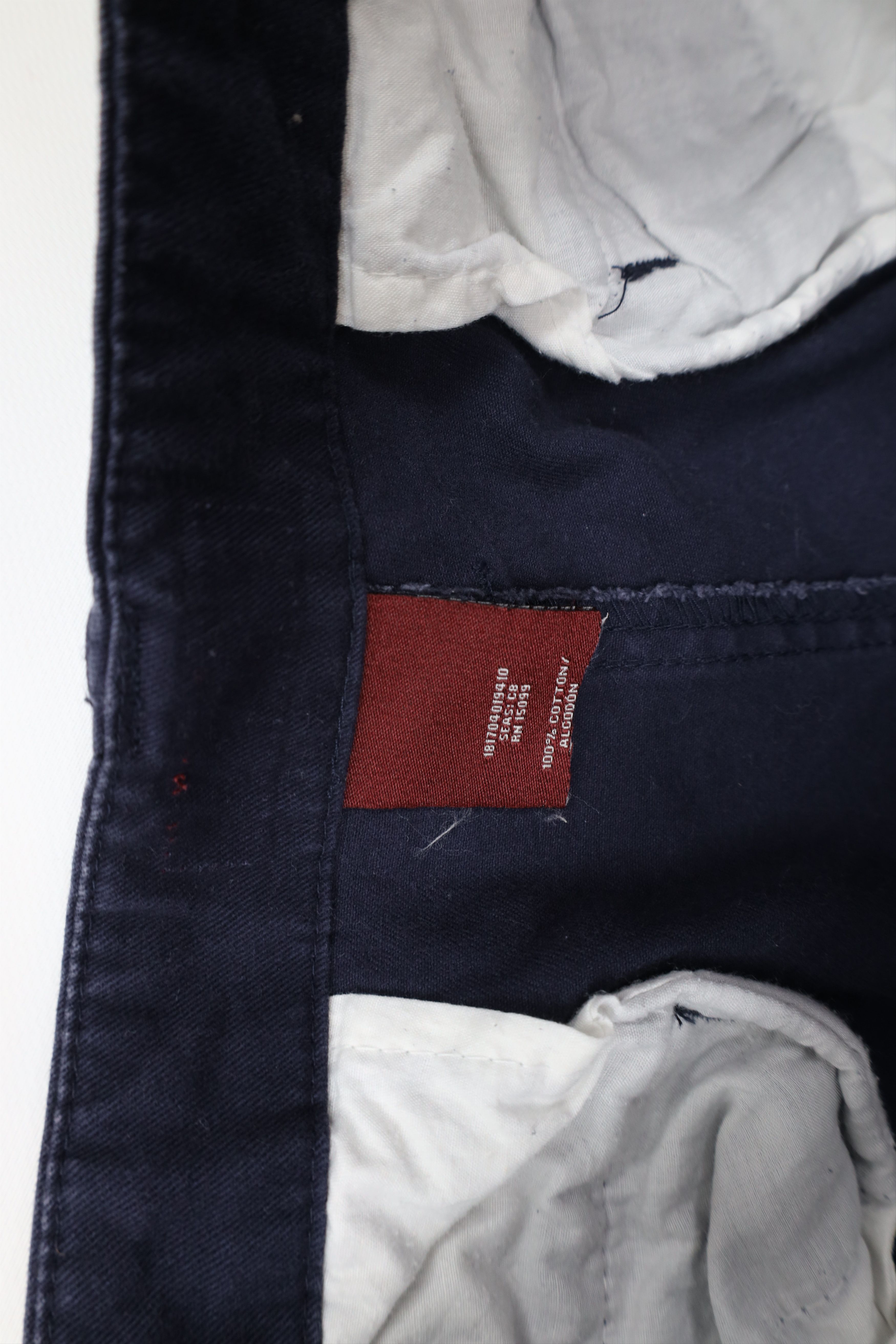 Vintage Vintage 90s Y2K Streetwear Wide Leg Cargo Pants Navy Cotton Size US 36 / EU 52 - 7 Thumbnail