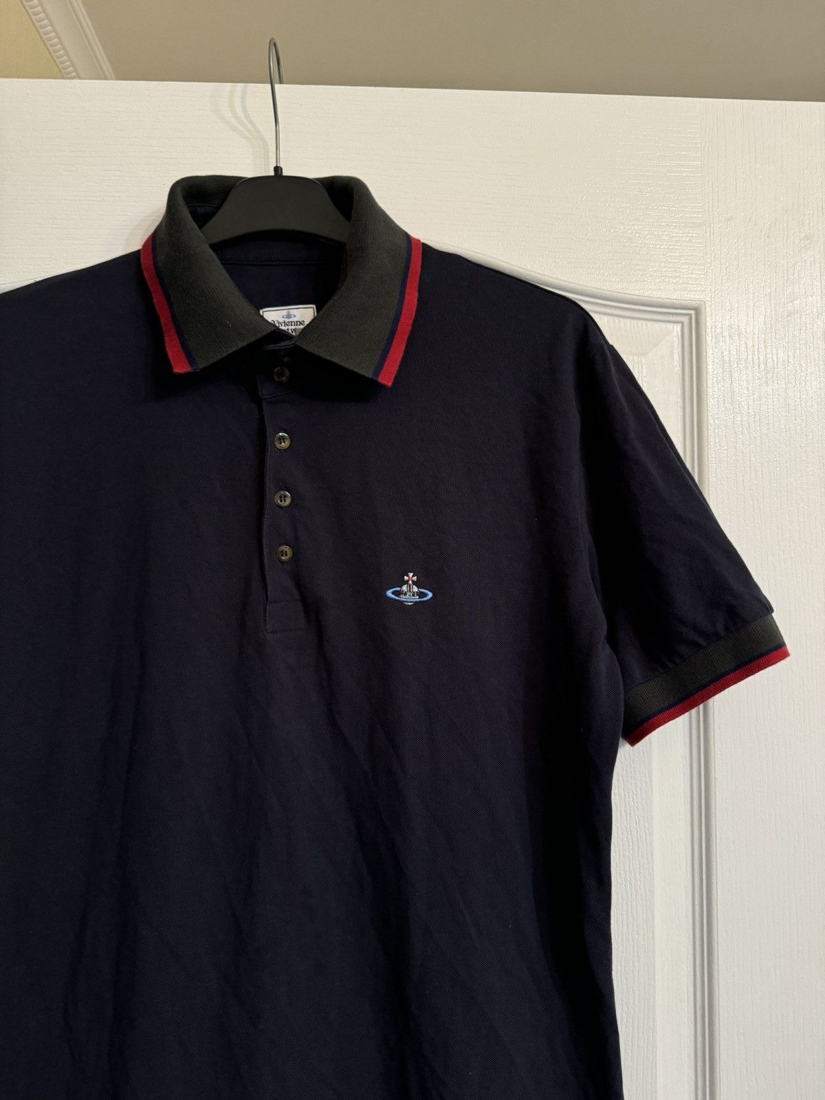Vintage × Vivienne Westwood Vivienne Westwood Orbital 2 Krall Men’s Blue Embroidered Tee Size US XL / EU 56 / 4 - 5 Thumbnail
