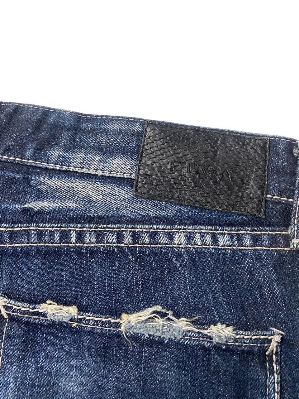 Japanese Brand Fuga Clawmark Whiskered Seawash Jeans Size US 30 / EU 46 - 7 Thumbnail