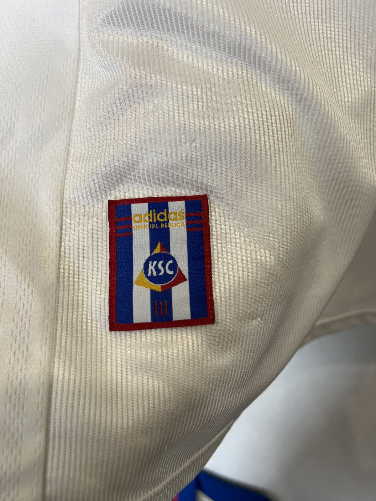 Adidas M. Vasquez Karlsruher Adidas 1998/1999 Home Soccer Jersey Size US XL / EU 56 / 4 - 8 Thumbnail