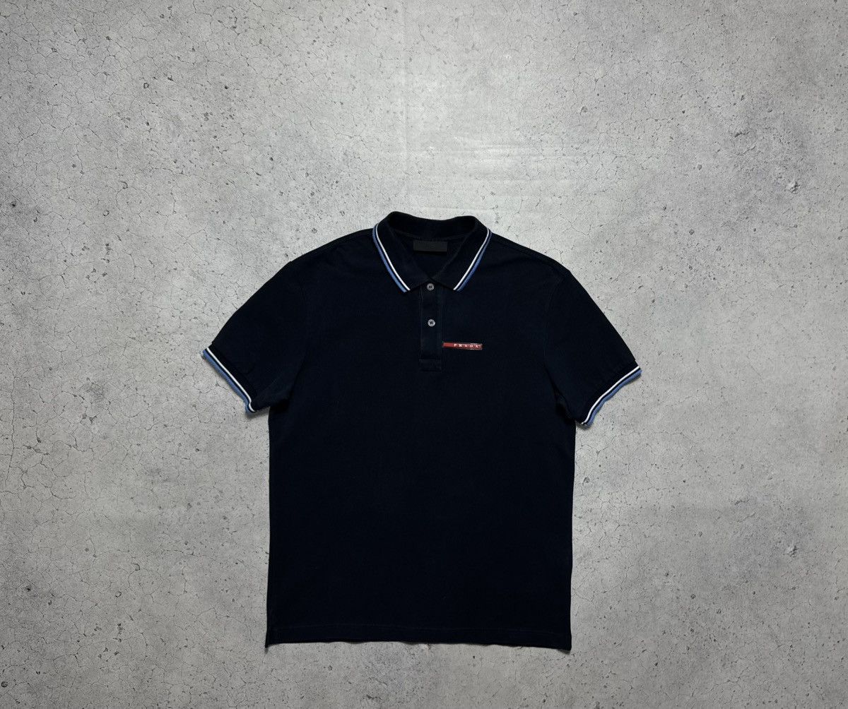 Prada Prada Red Tab Luxury Polo Shirt Size M Size US M / EU 48-50 / 2 - 1 Thumbnail