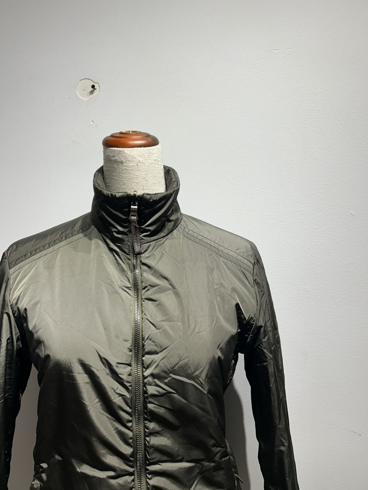 Prada Reversible Jacket Size 42 S-M Olive GREEN Brown Beige Womens Size M / US 6-8 / IT 42-44 - 6 Thumbnail